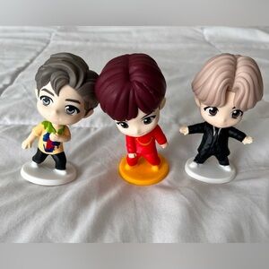 McDonald's BTS Mini Figures Tiny Tan K Pop- lot of 3 J Hope RM Jungkook